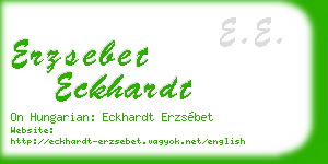erzsebet eckhardt business card